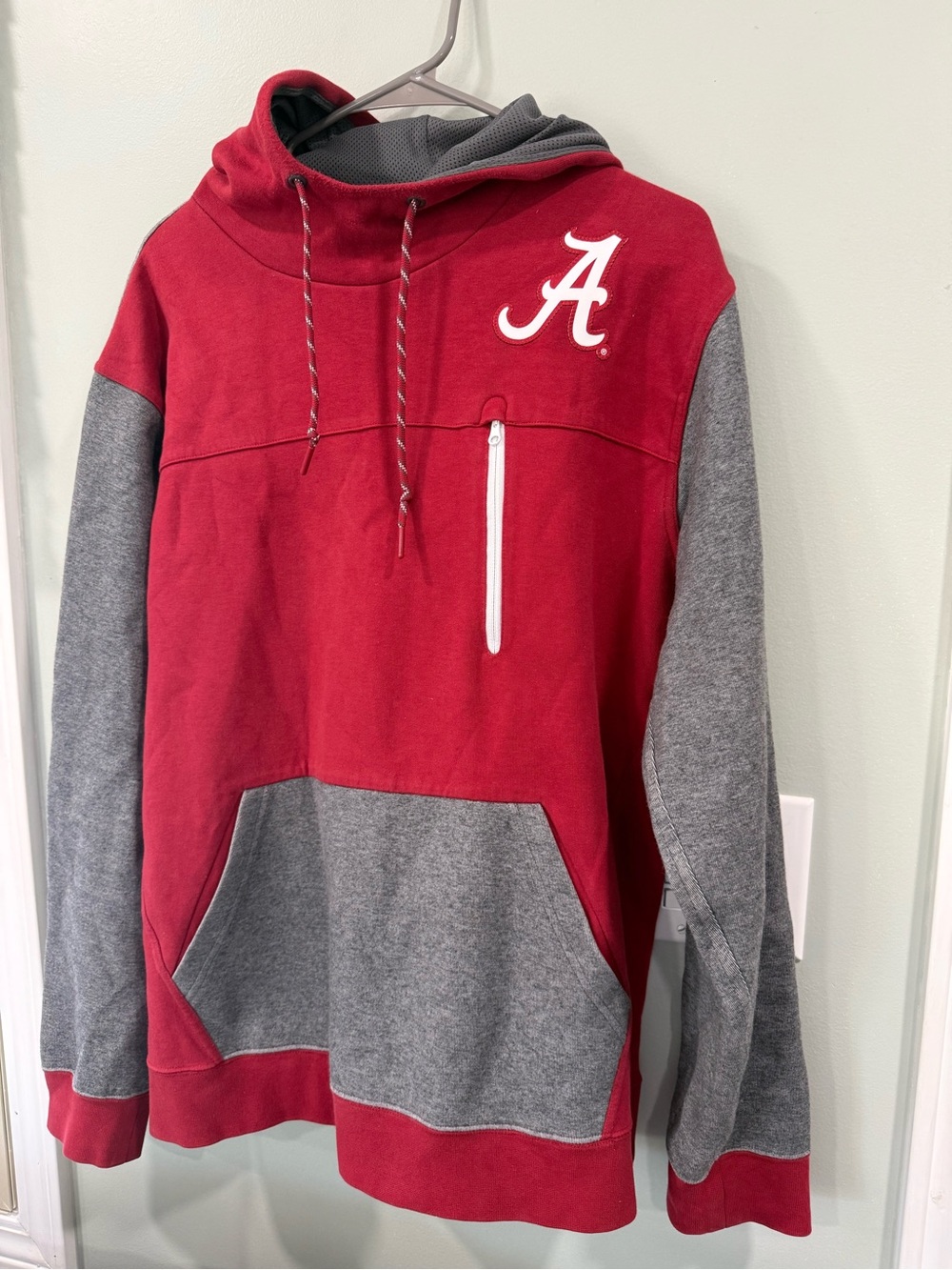 Nike Alabama Crimson Tide Two-Tone Red & Gray Hoodie